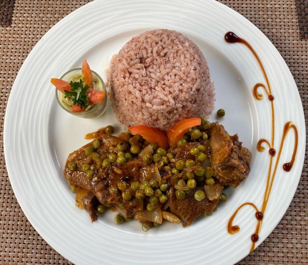 Recette échine de porc et petit pois